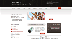 Desktop Screenshot of bettisllc.com